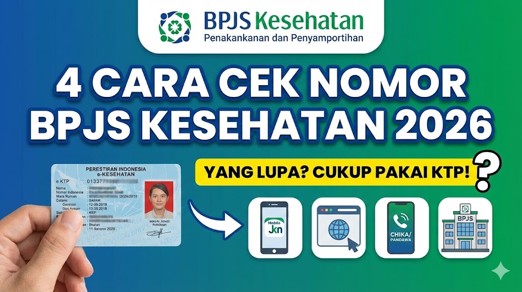 4 Cara Cek Nomor BPJS Kesehatan 2026 yang Lupa, Cukup Pakai KTP!