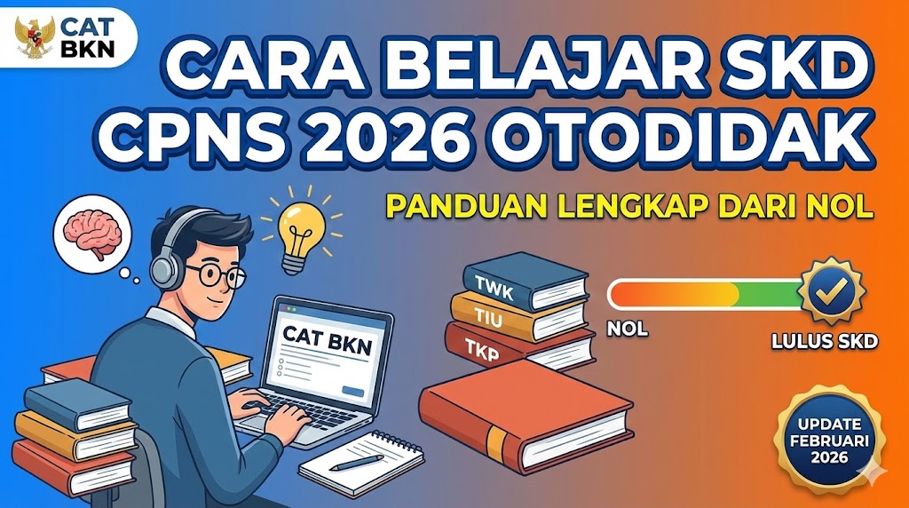 Cara Belajar SKD CPNS 2026 secara Otodidak: Panduan Lengkap dari Nol