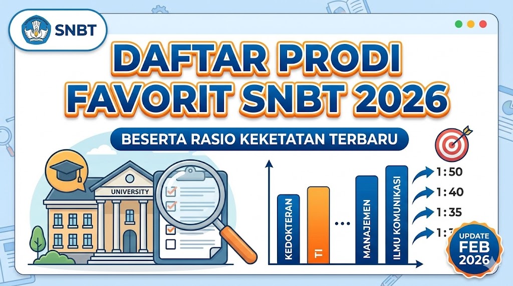 Daftar Prodi Favorit SNBT 2026 Beserta Rasio Keketatan Terbaru